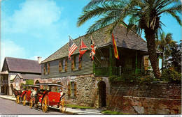 Florida St Augustine The Oldest House With Sightseeing Carriages - St Augustine