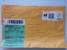 2008..USA....COVER WTH  MACHINE STAMP+ CUSTOMS DECLARATION..REGISTERED - Cartas & Documentos