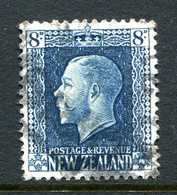 New Zealand 1915-30 KGV - Recess - P.14 X 14½ - 8d Indigo-blue Used (SG 427a) - Used Stamps