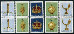 SWEDEN 1971 Royal Regalia  Used.  Michel 723-27 - Gebraucht