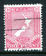 New Zealand 1923 Restoration Of Penny Post - Cowan - 1d Map - Used (SG 462) - Used Stamps