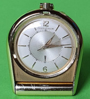 Réveil De Voyage JAEGER LECOULTRE Mémovox - Pendulette De Bureau - Alarme - Montre Mouvement Mécanique - Vers 1960 - Wekkers