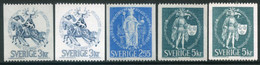 SWEDEN 1970 Definitive: Seals With Ordinary And Fluorescent Papers MNH / **.  Michel 671-73x+y - Neufs