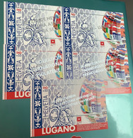 RARITÄT ! 2022 SATZ BLÖCKE  "Briefmarken Weltausstellung Helvetia Lugano"(Zwitserland Zeldzaamheid Blok MNH - Bloques & Hojas
