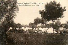 Cagnes * Le Camp De St Véran * Un Coin Du Camp Sous Bois * Militaria Régiment Tirailleurs Sénégalais - Cagnes-sur-Mer