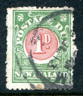 New Zealand 1919-20 Postage Dues - Cowan Paper - P.14 - 1d Red & Green Used (SG D21) - Postage Due