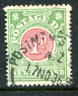 New Zealand 1925-35 Postage Dues - Cowan Paper - P.14 X 15 - 1d Carmine & Green Used (SG D30) - Strafport