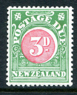 New Zealand 1925-35 Postage Dues - Cowan Paper - P.14 - 3d Carmine & Green HM (SG D36) - Timbres-taxe