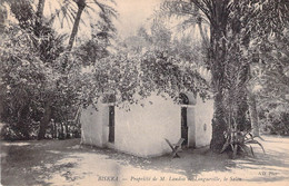 CPA BISKRA : Propriété De M. Landon De Longueville - Le Salon - Biskra