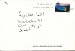 USA Cover Sent To Denmark 19-12-2008 Single Franked - Cartas & Documentos