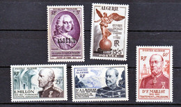 Algérie 303/307  1953 Neuf Avec Trace De Charnière* TB Mh Con Charnela Cote 21.25 - Full Years