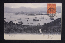 HONG KONG - Affranchissement De Hong Kong Sur Carte Postale En 1906 Pour La France - L 124109 - Lettres & Documents