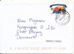 Russia Cover Sent To Denmark 10-7-2013 With Special Single Stamp - Brieven En Documenten