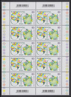 !a! GERMANY 2021 Mi. 3600 MNH SHEET(10) - National Garden Exhibition 2021, Erfurt - 2021-…