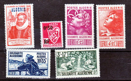 Algérie 247/252  1946 Neuf Avec Trace De Charnière* TB Mh Con Charnela Cote 17.5 - Full Years