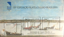Brazil 1992 Lubrapex Ships Minisheet MNH - Autres & Non Classés