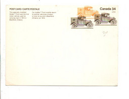 CANADA ENTIER CARTE NEUF VOITURE POSTALE FORD T - 1953-.... Reign Of Elizabeth II