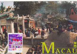 Macau, Macao, Maximum Cards, (100) Templo A-Má 1997 - Cartes-maximum