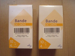 BANDAGE - PANSEMENTS = 10 BOITES DE BANDE DE CREPE EN PUR COTON - Medisch En Tandheelkundig Materiaal