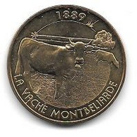 Médaille Touristique  Monnaie  De  Paris  2015, Animal  1889  LA  VACHE  MONTBELIARDE - 2015