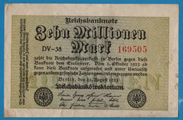 DEUTSCHES REICH 10 MILLIONEN MARK 22.08.1923 # DV-38 169505  P#106a - 10 Millionen Mark