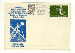 Carte ROUMANIE POSTA ROMANA Volei Masculin Oblitération COSTANTA 09/09/1982 - Maximum Cards & Covers