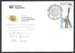 Argentina 2020 Transfer Of Presidential Command FDC Cover - Brieven En Documenten