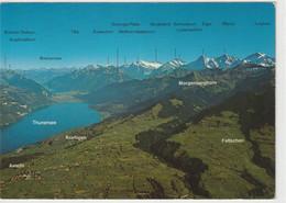 Thunersee, Krattigen, Aeschi Von Niesen Aus Gesehen, Schweiz - Aeschi Bei Spiez