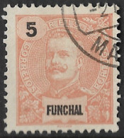 Funchal – 1897 KIng Carlos 5 Réis Used Stamp - Funchal