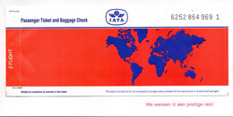 Ticket Luchtvaart Airplane Airline - IATA - 1993 - Sin Clasificación