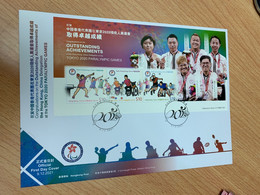 Hong Kong Attend Japan Olympic Table Tennis FDC Cover - Covers & Documents