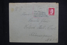 LUXEMBOURG - Enveloppe De Luxembourg En 1942 Pour Hall En Tyrol, Affranchissement Allemand - L 124137 - 1940-1944 German Occupation