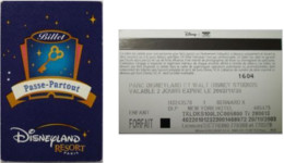 Passeport Disney - France - Disneyland Paris - Billet Passe-Partout (Paper) - Passaporti  Disney