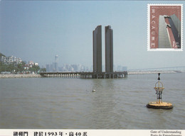 Macau, Macao, Maximum Cards, (141) Esculturas Comtemporâneas 1999 - Cartes-maximum