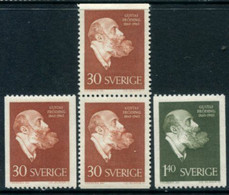 SWEDEN 1960 Fröding Birth Centenary MNH / **.  Michel 461-62 - Unused Stamps