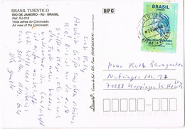 45586. Postal Aerea RIO De JANEIRO (Brasil) 1998. Vista De Rio Y El Cristo De Corcovado - Briefe U. Dokumente