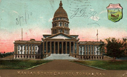 TOPEKA / KANSAS STATE CAPITOL / GOLDEN CARD - Topeka