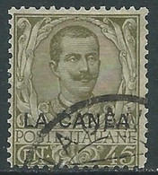 1905 LEVANTE LA CANEA USATO FLOREALE 45 CENT - RF16-7 - La Canea