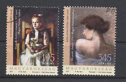 Hungary, Paintings, Rippl-Ronai Jozsef - Zorka, Koszta Jozsef - Girl With Pelargonium, 2011 - Used Stamps