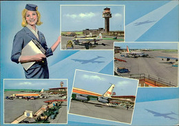 FIUMICINO - AIRPORT / AEROPORTO INTERNAZIONALE LEONARDO DA VINCI - ALITALIA + TWA - SPEDITA 1970 (10696) - Fiumicino