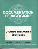 PORT OFFERT   :   " Documentation Pédagogique "   Grande-Bretagne  Economie  1956 - Learning Cards