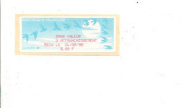 VIGNETTE SANS VALEUR...........3 FRANCS 1998 - 1990 « Oiseaux De Jubert »