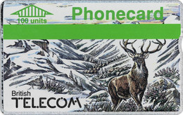 ENGLAND : BTC013 WINTER 89 100 U Stag ( Batch: 909E39956) USED - BT Allgemeine