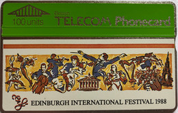 ENGLAND : BTC008 100u EDINBURGH FESTIVAL 1988 ( Batch: 747C07430) MINT - BT Allgemeine