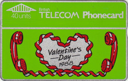 ENGLAND : BTC005 VALENTINE'S DAY 1988 ( Batch: 752B26434) MINT - BT Allgemeine