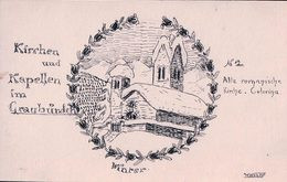 Grisons, Celerina, Alte Romanische Kirche, Dessin De W. Weber (2913) - Celerina/Schlarigna