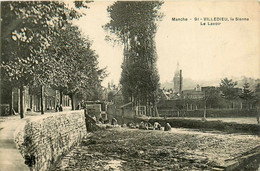 Villedieu * 1906 * Le Lavoir * Lavandières Laveuses * La Sienne - Villedieu