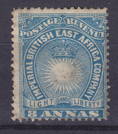 British East Africa 1890 Mi. 14A   8 A Sun Sonnenzeichnung, MNG (2 Scans) - Britisch-Ostafrika