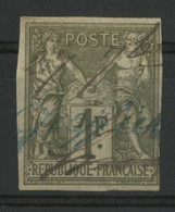 COLONIES GENERALES N° 29 1 Fr Sage Utilisé Fiscalement En INDE En 1882. RARE. Voir Description - Used Stamps