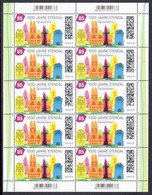 !a! GERMANY 2022 Mi. 3698 MNH SHEET(10) - Town Of Stendal; Buildings - 2021-…